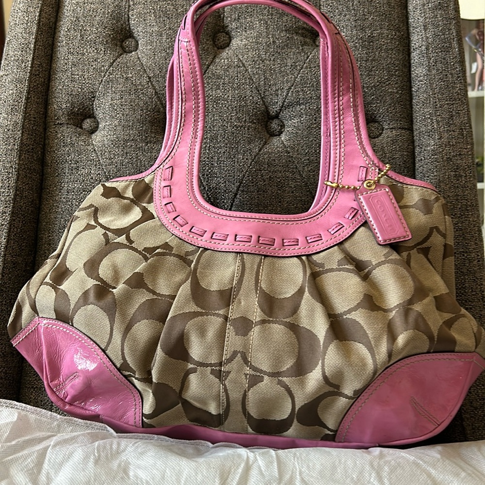 Pink Coach bag